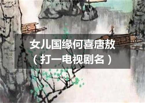 女儿国缘何喜唐敖（打一电视剧名）