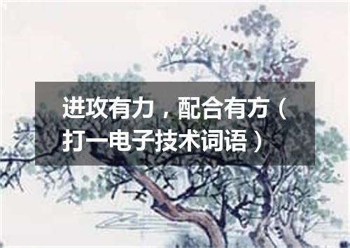 进攻有力，配合有方（打一电子技术词语）