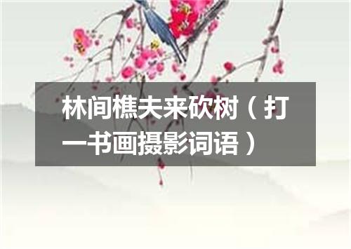 林间樵夫来砍树（打一书画摄影词语）