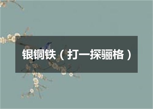银铜铁（打一探骊格）