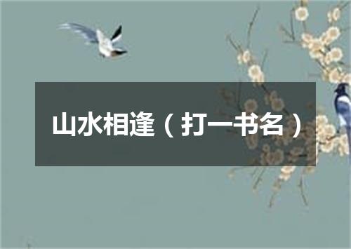 山水相逢（打一书名）