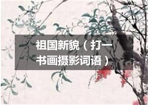 祖国新貌（打一书画摄影词语）