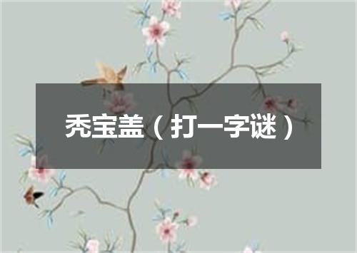 秃宝盖（打一字谜）