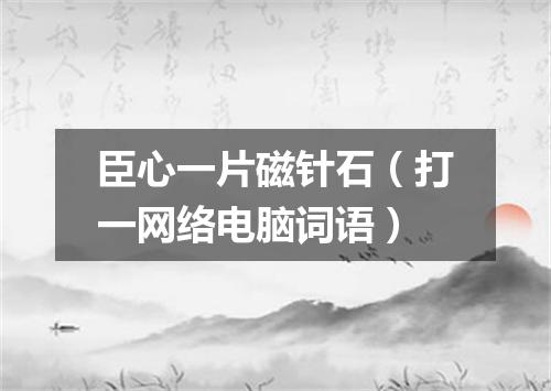 臣心一片磁针石（打一网络电脑词语）