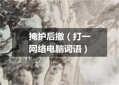 掩护后撤（打一网络电脑词语）