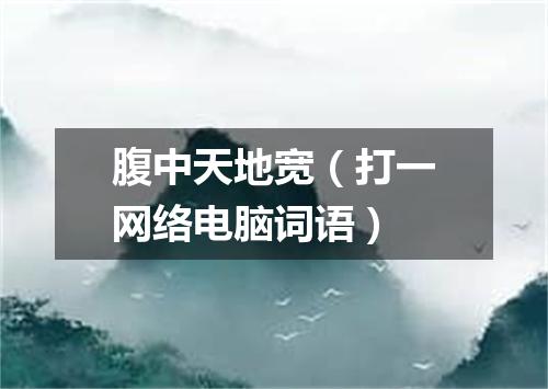 腹中天地宽（打一网络电脑词语）