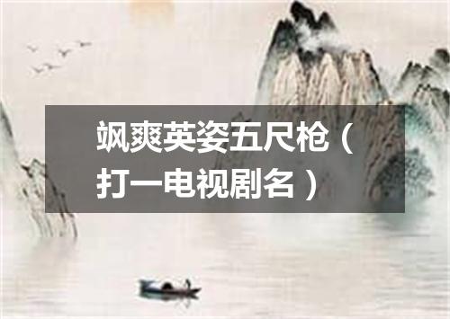 飒爽英姿五尺枪（打一电视剧名）