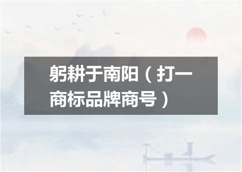 躬耕于南阳（打一商标品牌商号）