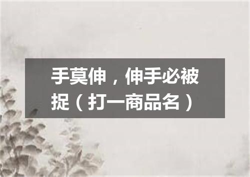 手莫伸，伸手必被捉（打一商品名）