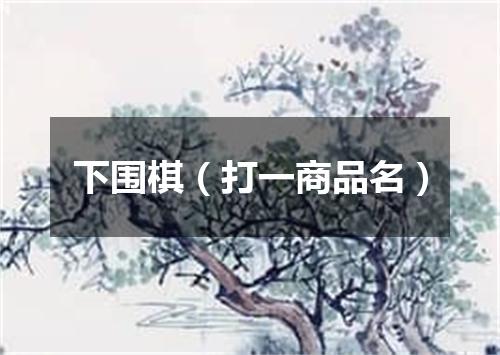 下围棋（打一商品名）