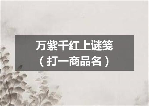 万紫千红上谜笺（打一商品名）