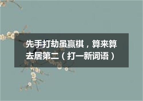 先手打劫虽赢棋，算来算去居第二（打一新词语）