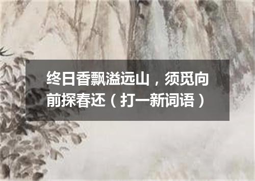 终日香飘溢远山，须觅向前探春还（打一新词语）