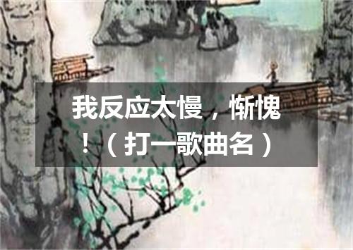 我反应太慢，惭愧！（打一歌曲名）