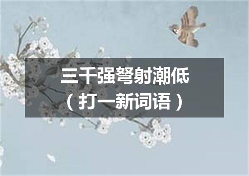 三千强弩射潮低（打一新词语）