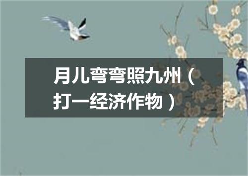 月儿弯弯照九州（打一经济作物）