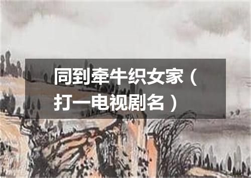 同到牵牛织女家（打一电视剧名）
