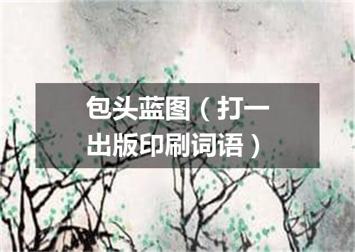 包头蓝图（打一出版印刷词语）