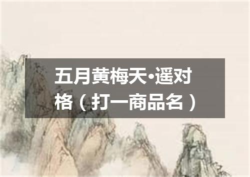五月黄梅天·遥对格（打一商品名）