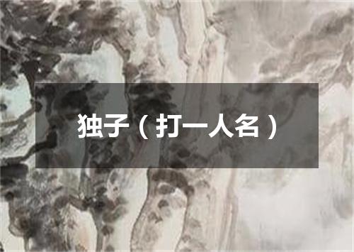 独子（打一人名）
