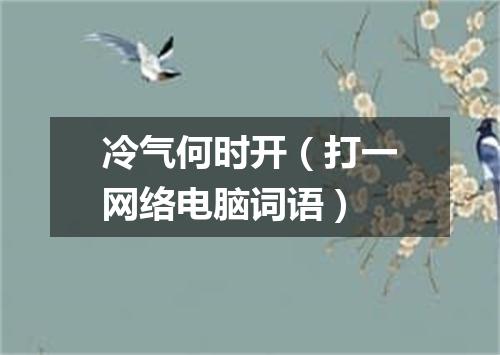 冷气何时开（打一网络电脑词语）