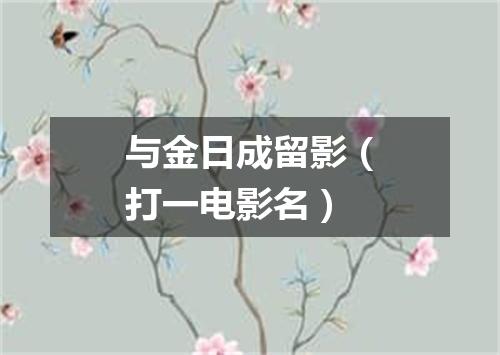 与金日成留影（打一电影名）