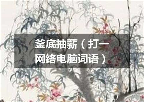釜底抽薪（打一网络电脑词语）
