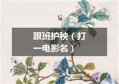 跟班护秧（打一电影名）