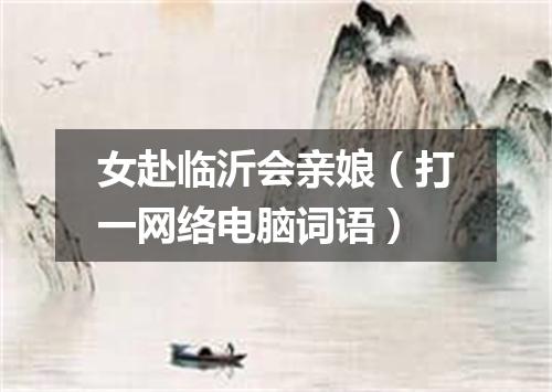 女赴临沂会亲娘（打一网络电脑词语）
