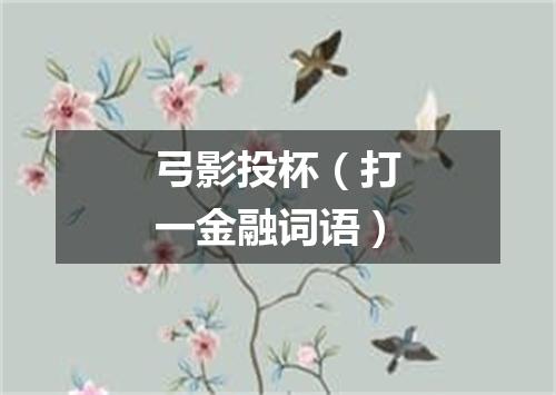 弓影投杯（打一金融词语）