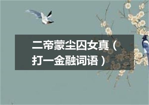 二帝蒙尘囚女真（打一金融词语）