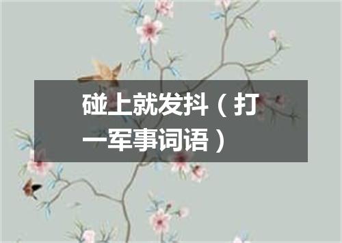 碰上就发抖（打一军事词语）
