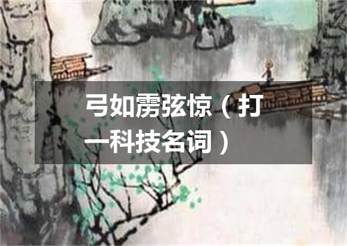 弓如雳弦惊（打一科技名词）