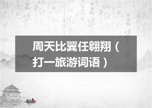 周天比翼任翱翔（打一旅游词语）