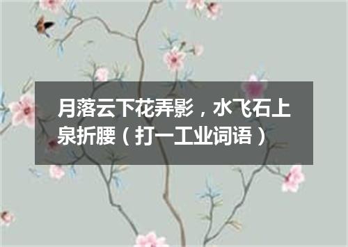 月落云下花弄影，水飞石上泉折腰（打一工业词语）