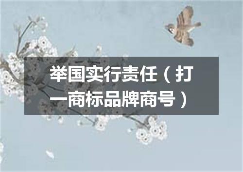举国实行责任（打一商标品牌商号）