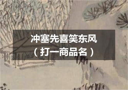 冲塞先喜笑东风（打一商品名）