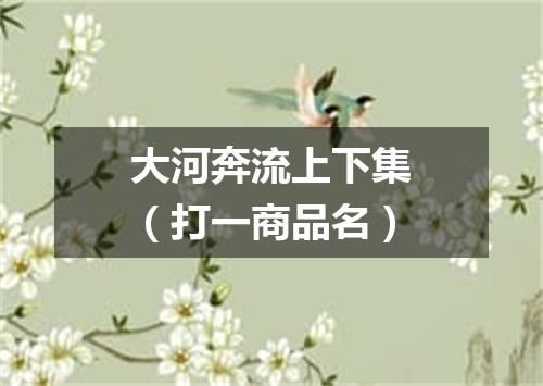 大河奔流上下集（打一商品名）