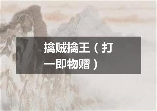 擒贼擒王（打一即物赠）