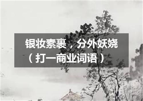 银妆素裹，分外妖娆（打一商业词语）