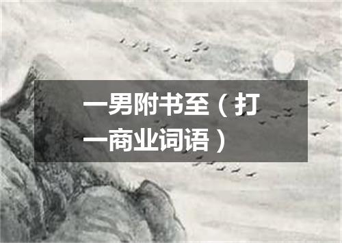 一男附书至（打一商业词语）