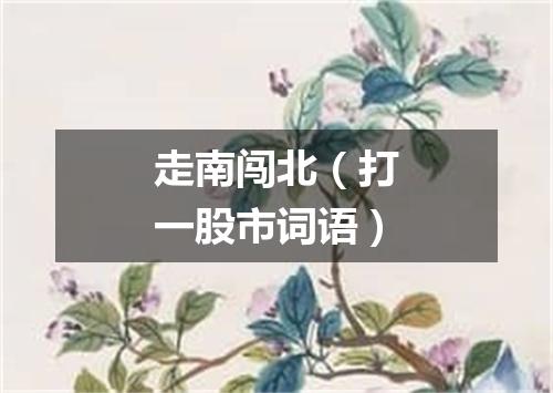 走南闯北（打一股市词语）