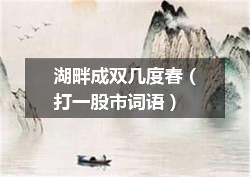 湖畔成双几度春（打一股市词语）