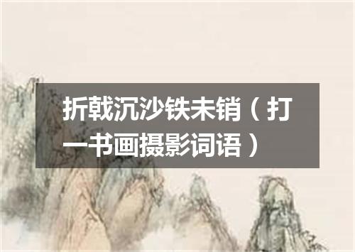 折戟沉沙铁未销（打一书画摄影词语）