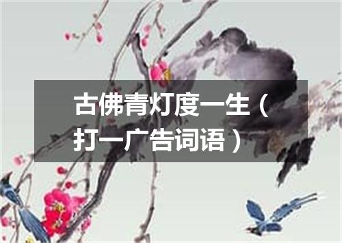古佛青灯度一生（打一广告词语）